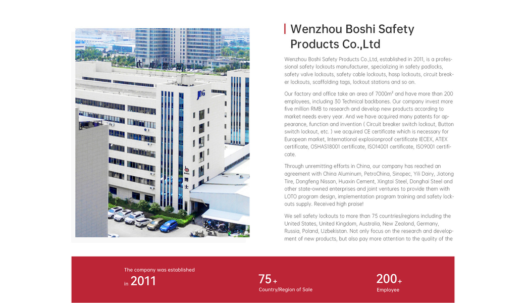 wenzhou boshi safety productsco.,LTD