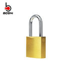Rust Proof Aluminum Padlock Green / Yellow Color With Anodization Treatment