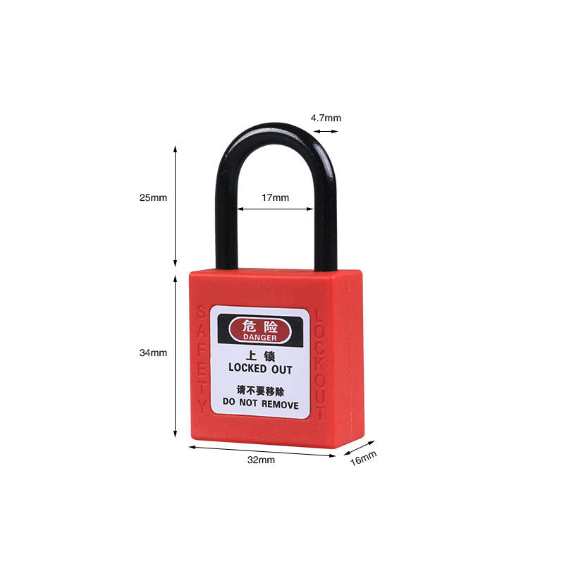 BOZZYS dia 4 mm aluminum shackle small safety  padlock with copper cylinder